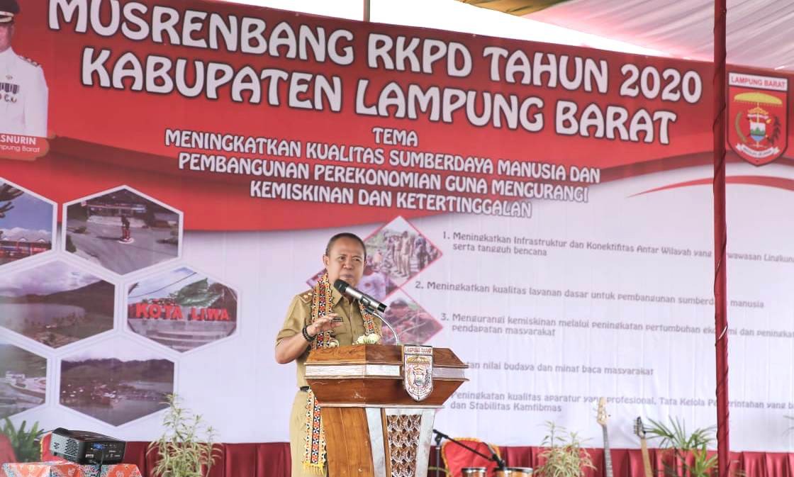 Musrenbang Lampung Barat, Wagub Minta Prioritaskan Kebutuhan Masyarakat