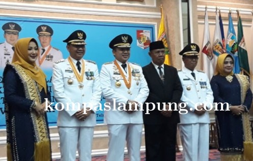 Gubernur Ridho Lantik Bupati dan Wabup Terpilih Lampung Utara