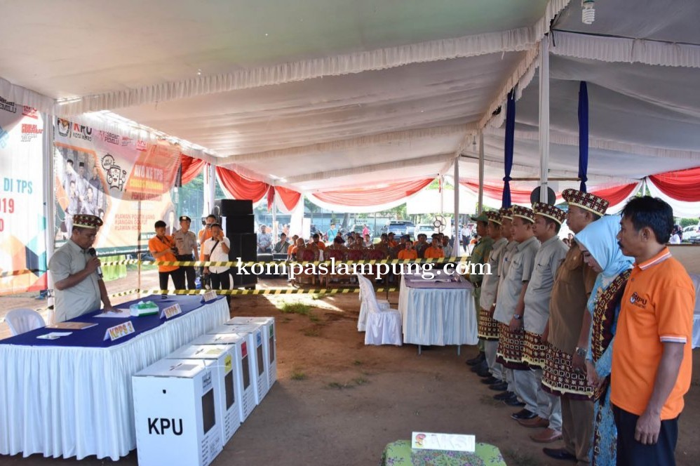 KPU Metro Gelar Simulasi Pemungutan dan Penghitungan Suara 