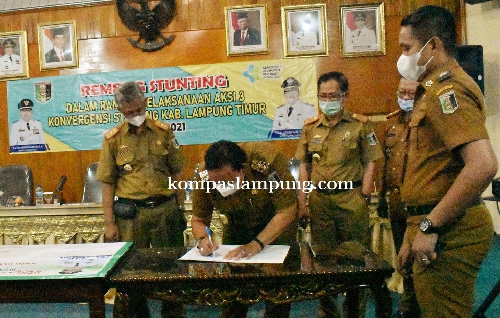 Wabup Lamtim Azwar Hadi Pipin Rapat Rembuk Stunting Daerah