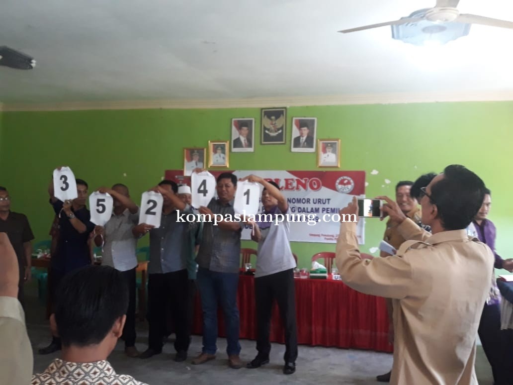Penetapan Dan Pengundian Nomer Urut  Calon Kepala Desa Simpang Pematang