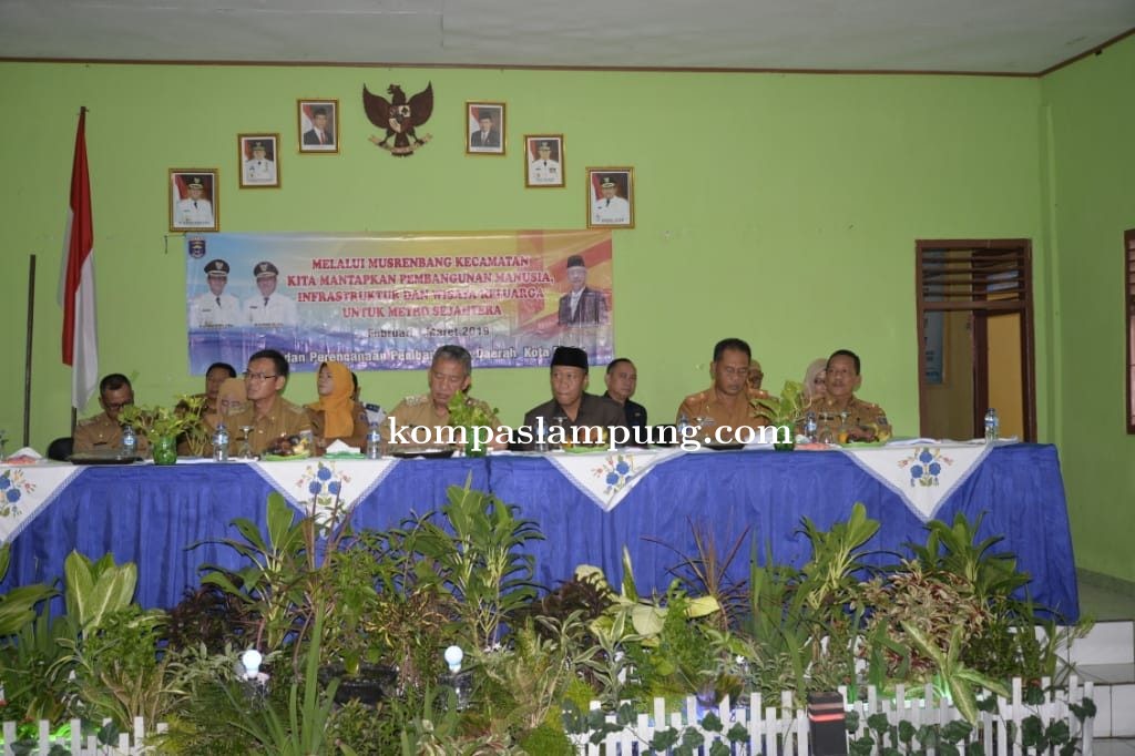 Musrenbang Kecamatan Metro Timur, Tingkatkan Pembangunan