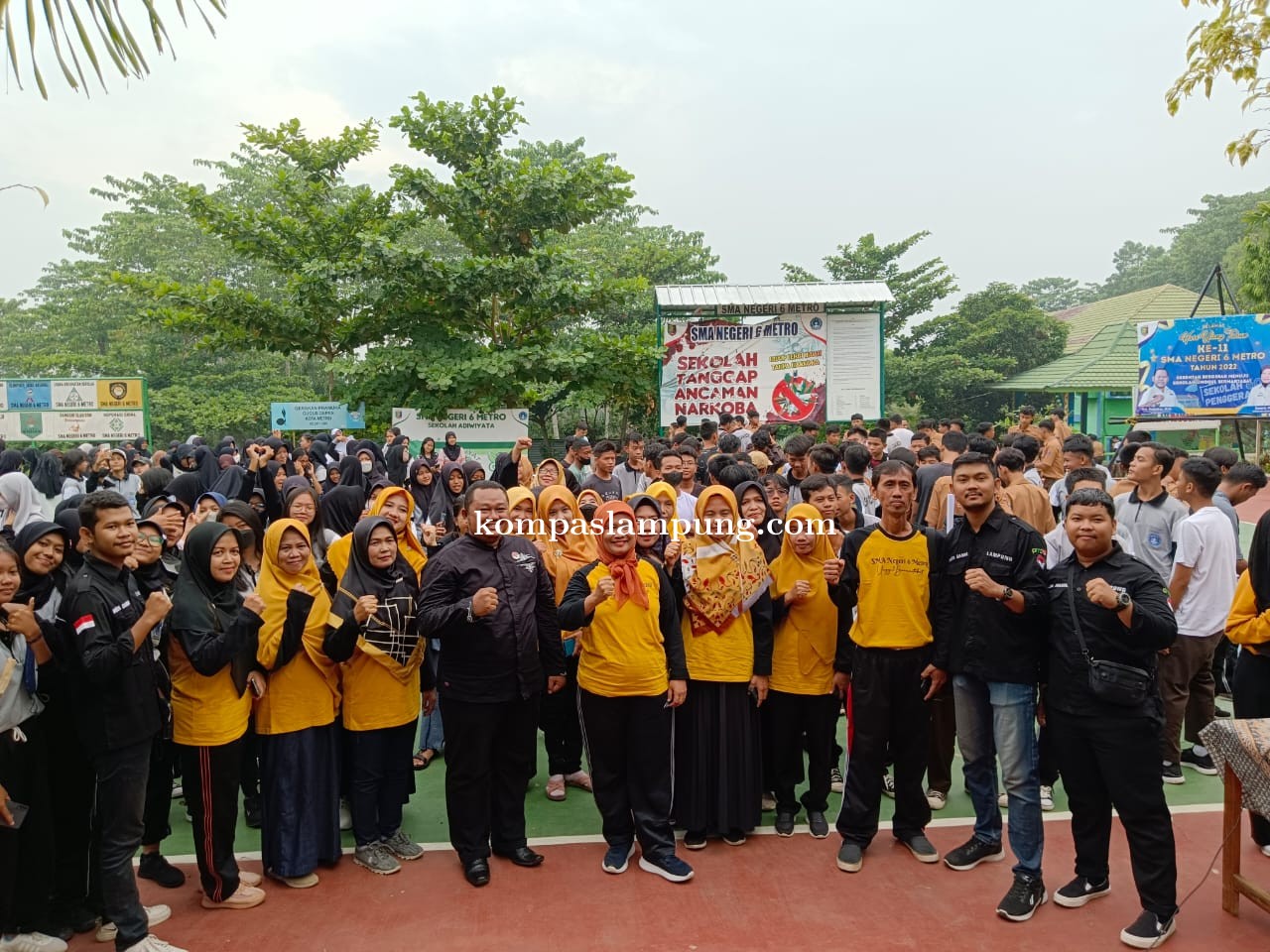 Duta Damai BNPT Regional Lampung Gelar Sosialisasi Edukasi Damai Di SMA N 6 Kota Metro
