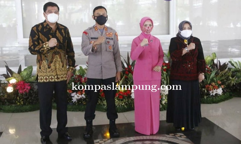 Bupati dan Wakil Bupati Lamteng Hadiri Acara Pisah Sambut Kapolres Lampung Tengah