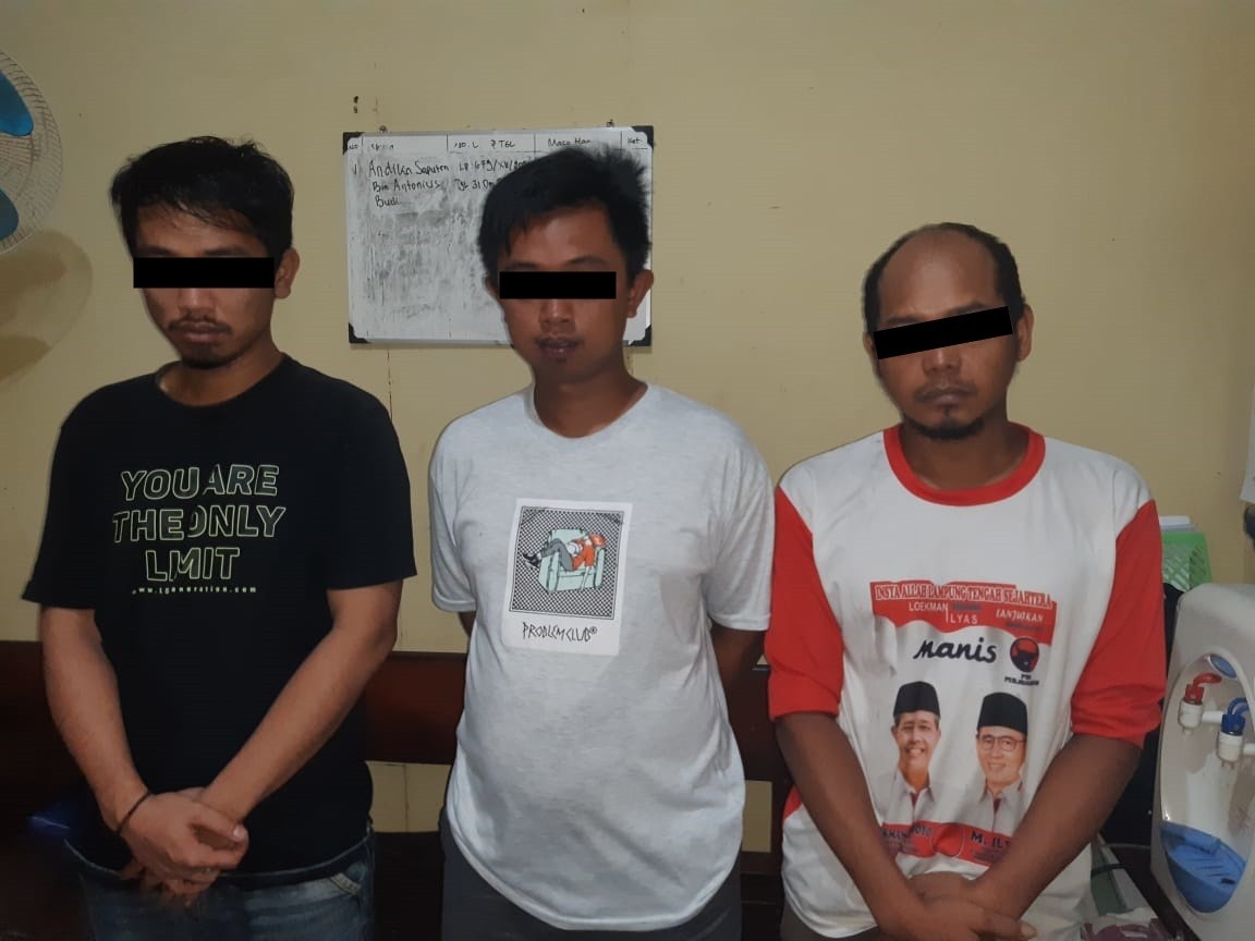 Tiga Pelaku Pencuri Burung Ditangkap Polsek Terbanggi Besar Lampung Tengah