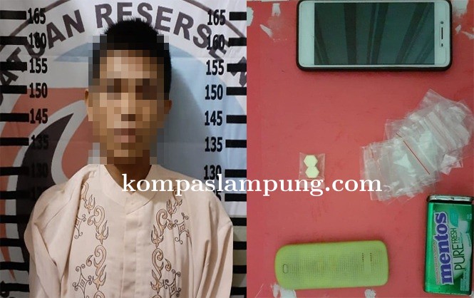 Jadikan Rumah Tempat Transaksi Narkotika, Warga Menggala Timur Ditangkap Polisi