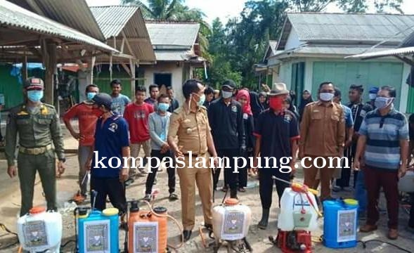 Para Pendekar PSHT Yang Ada Di Mesuji Ikut Berkontribusi Dalam Pencegahan Penyebaran Covid-19