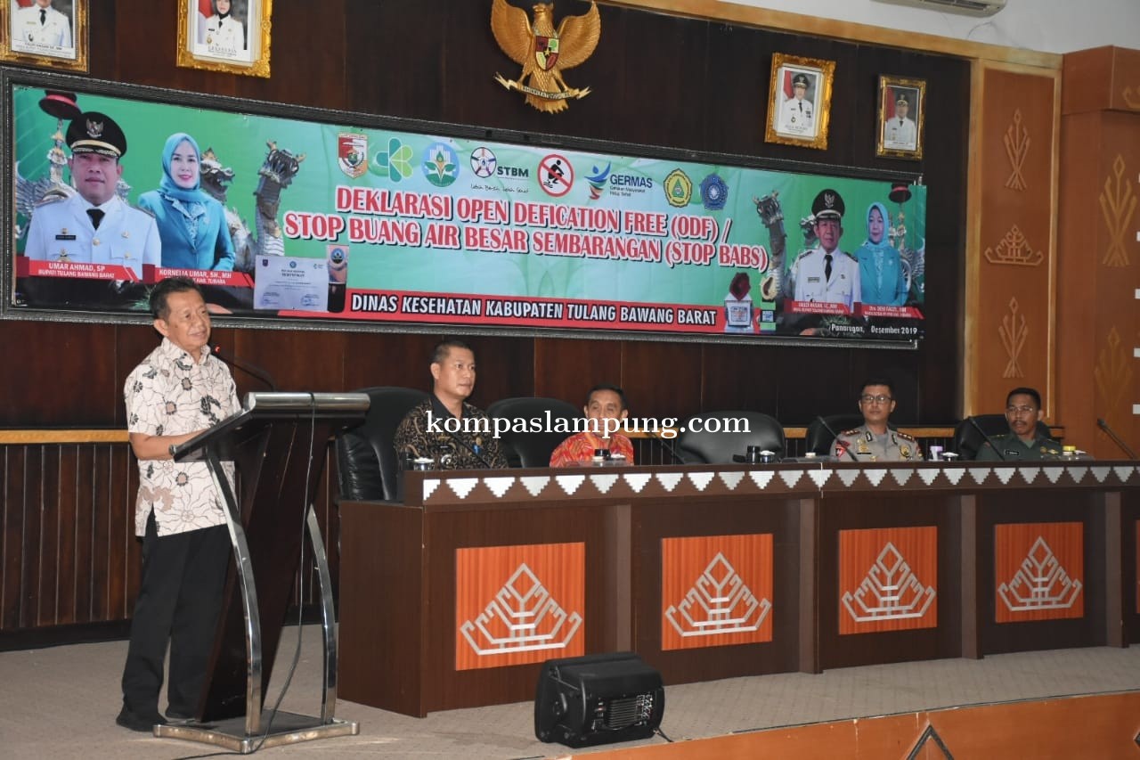 Pemerintah  Daerah Kabupaten TUBABA  mendeklarasikan OPEN DEFECATION FREE / ODF
