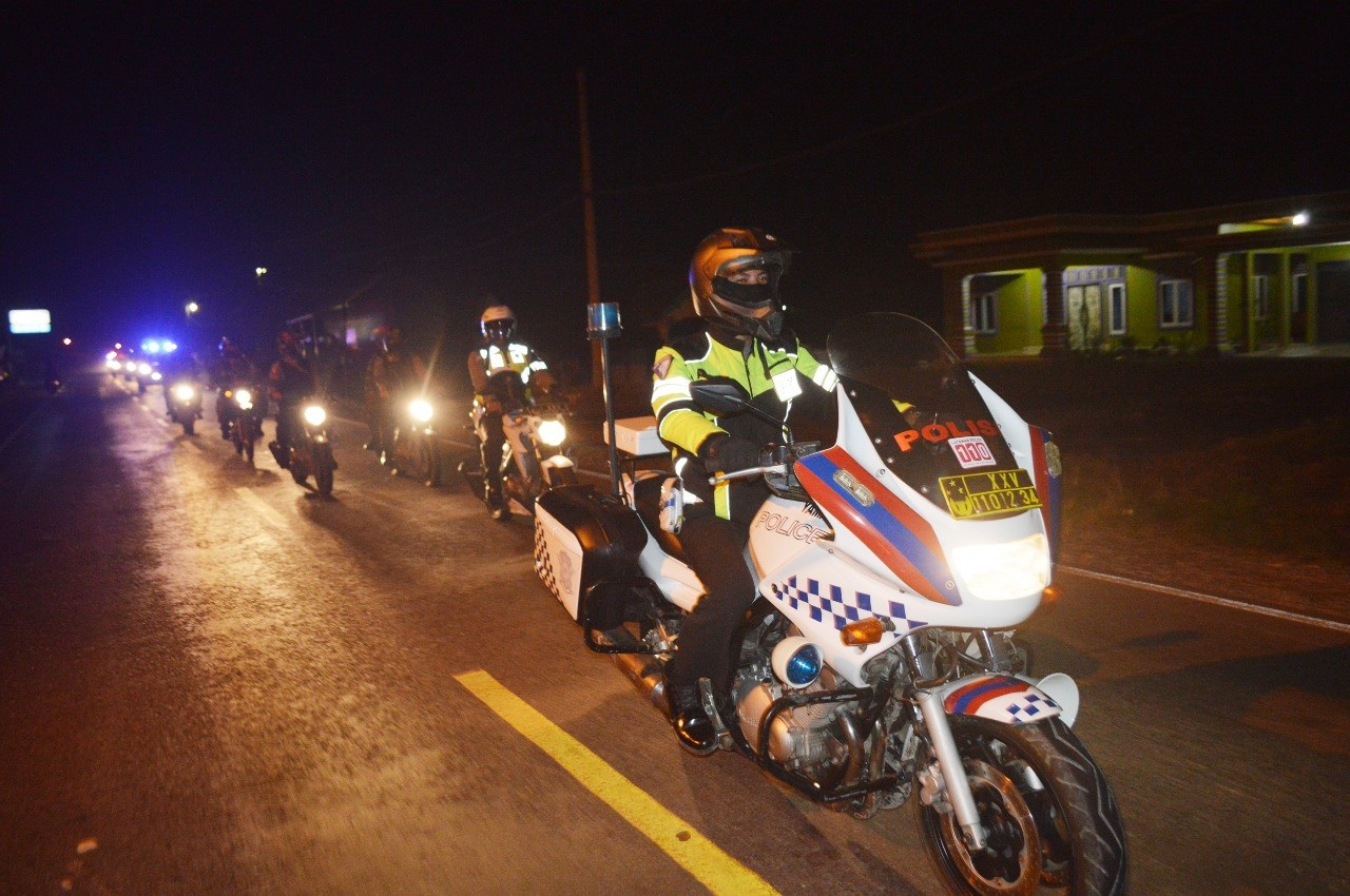 Polres Tulang Bawang Bersama Instansi Terkait Gelar Patroli Skala Besar