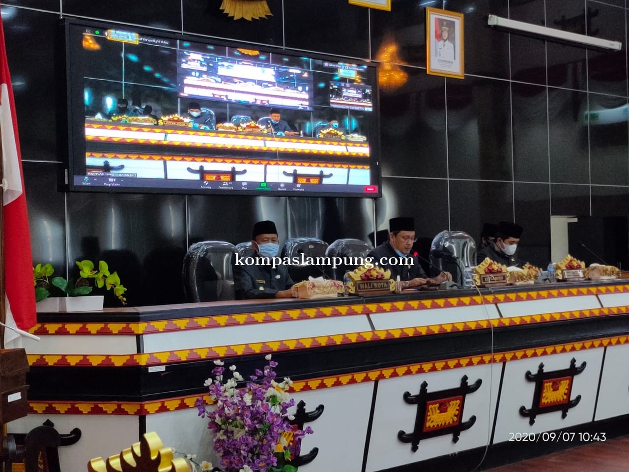 Paripurna DPRD Kota Metro, Pendapatan Perubahan APBD Kota Metro Mengalami Penurunan