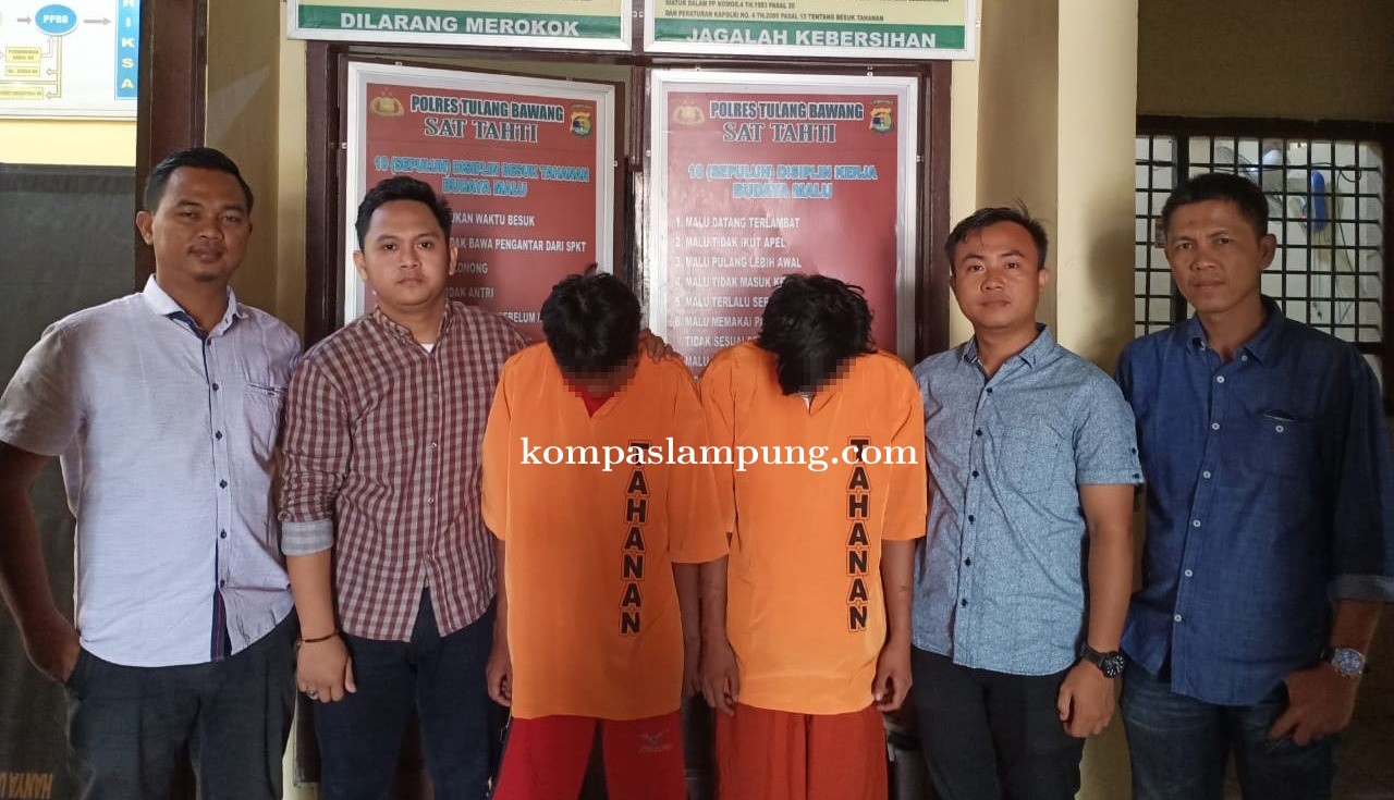 Polisi Bersama Warga Tangkap Tiga Pelaku Percobaan Curas Di Tulang Bawang Barat