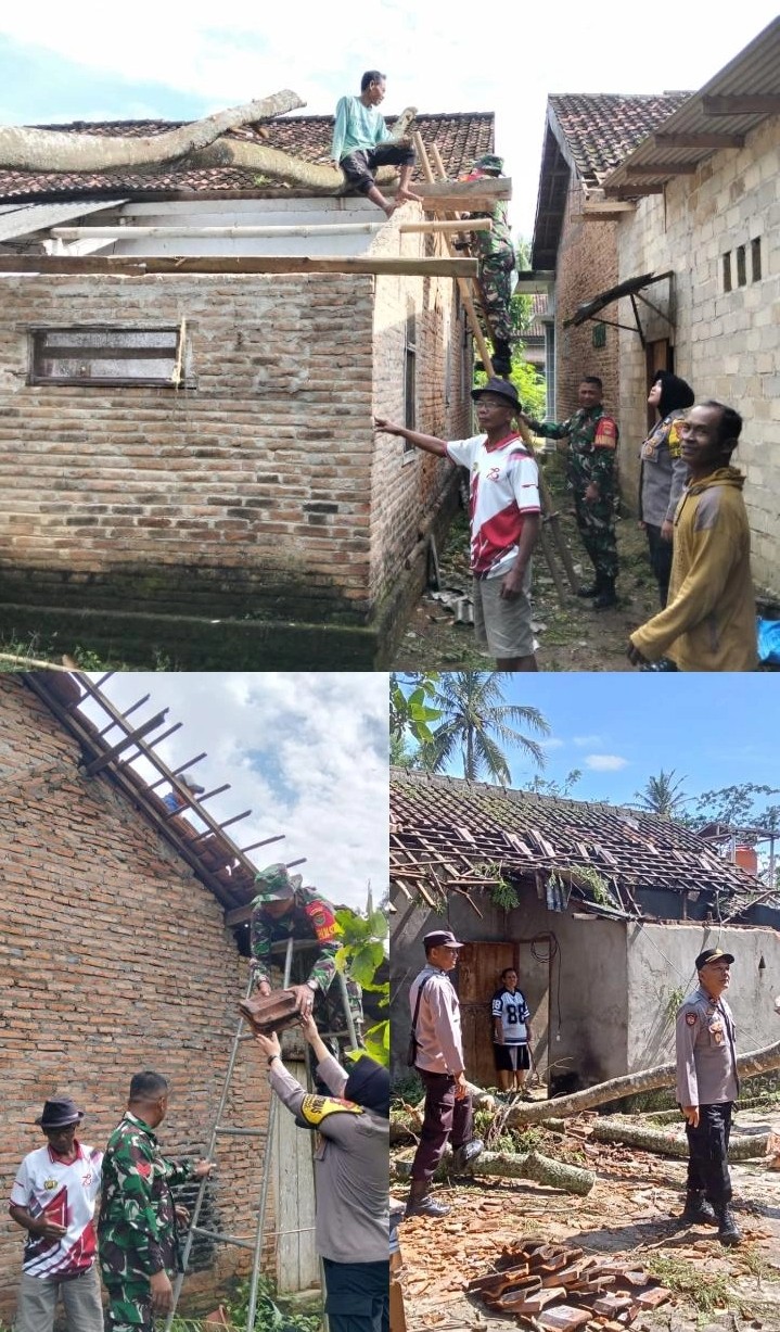 Angin Puting Beliung Terjang Bataghari, 30 Rumah Warga Rusak