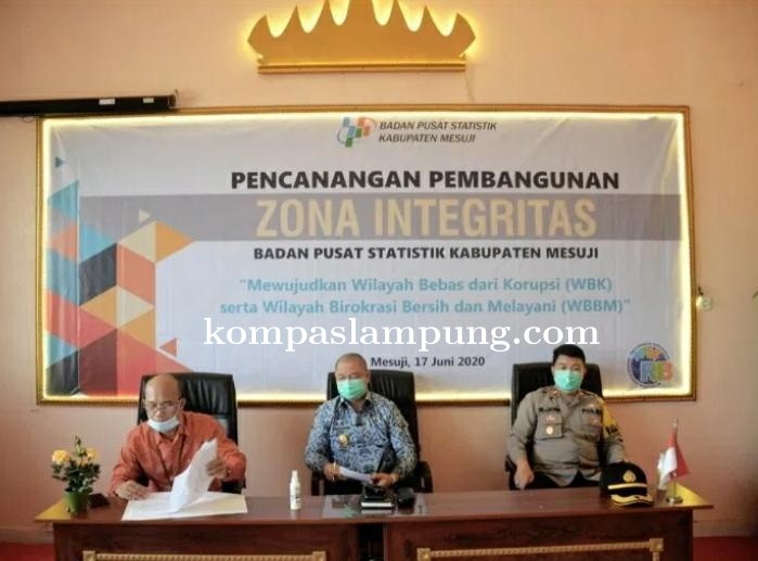 Kepala BPS Kabupaten Mesuji Sudiyanto, S.Si, MM Mencanangkan Wilayah Bebas Korupsi