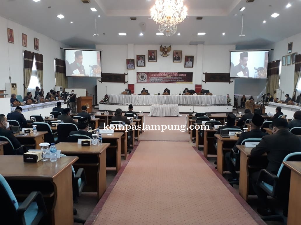 Polres Lampung Tengah Menghadiri Rapat Paripurna DPRD Kab. lampung Tengah