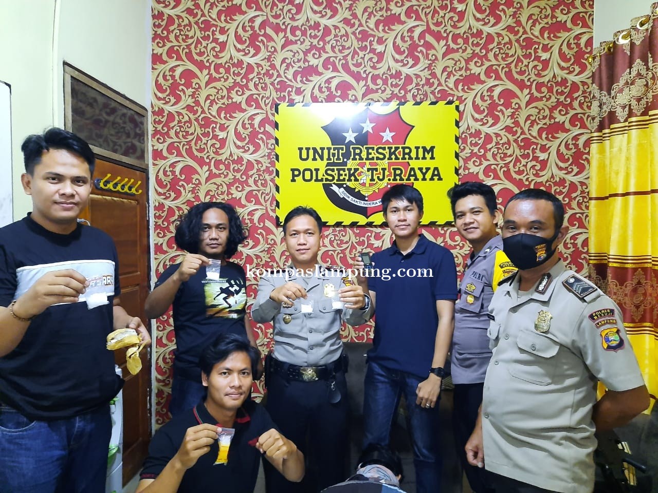 Polsek Tanjung Raya Mesuji Berhasil  Menangkap Bandar Narkoba  Warga Talang Gunung Mesuji