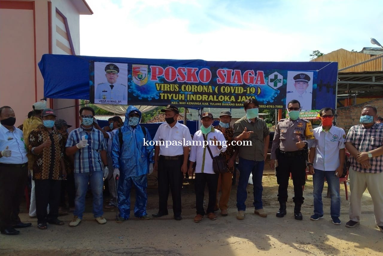 Waspada Corona Tiyuh Indraloka Jaya Terjunkan 100 Relawan