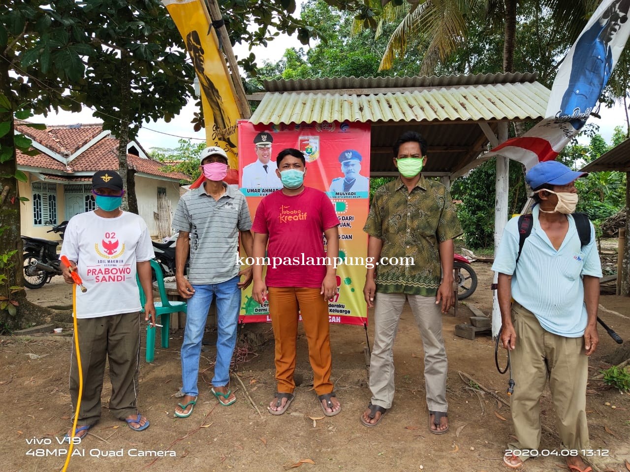 Tiyuh Setia Bumi Perketat Pintu Keluar Masuk Di Setiap Batas Tiyuh Guna Pencegahan Covid-19