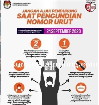 KPU Metro Minta Bapaslon Patuhi Protkes, Dan Tidak Membawa Masa Saat Penetapan