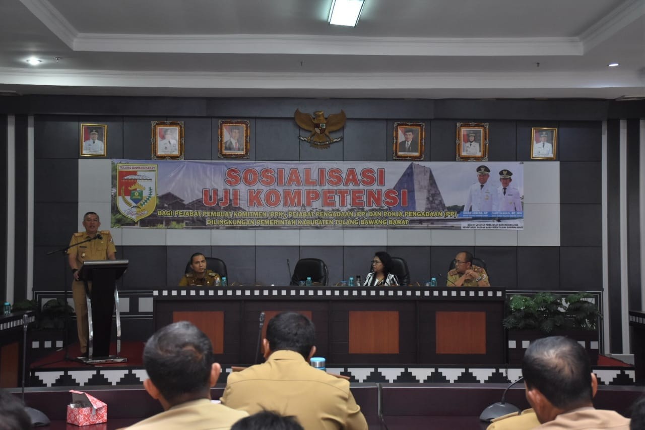 Pemkab Tubaba Adakan Sosialisasi Uji Kompetensi Bagi PPK, Pejabat Pengadaan dan Pokja Pengadaan