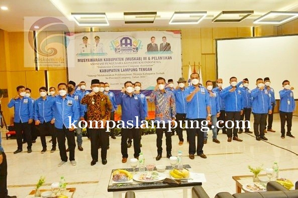 Wakil Bupati Lamteng Hadiri MUSKAB III dan Pelantikan ASPEKINDO