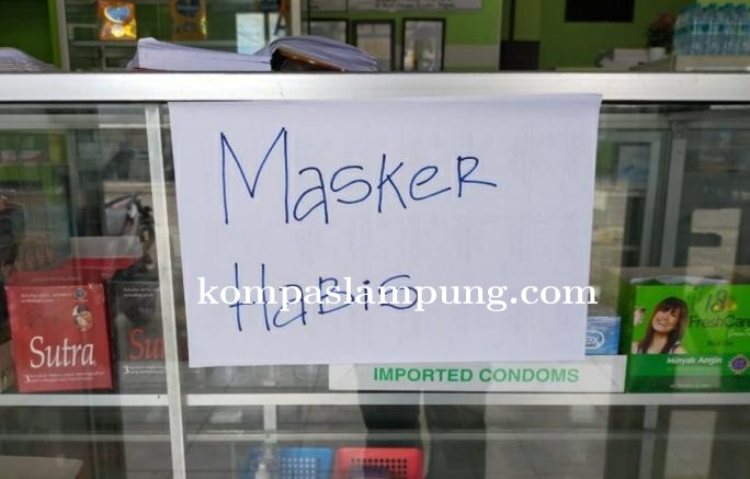 Semenjak  Virus Corona Masuk Ke Indonesia Kini Stok Masker Kosong Bahkan Sampai Ke Mesuji 