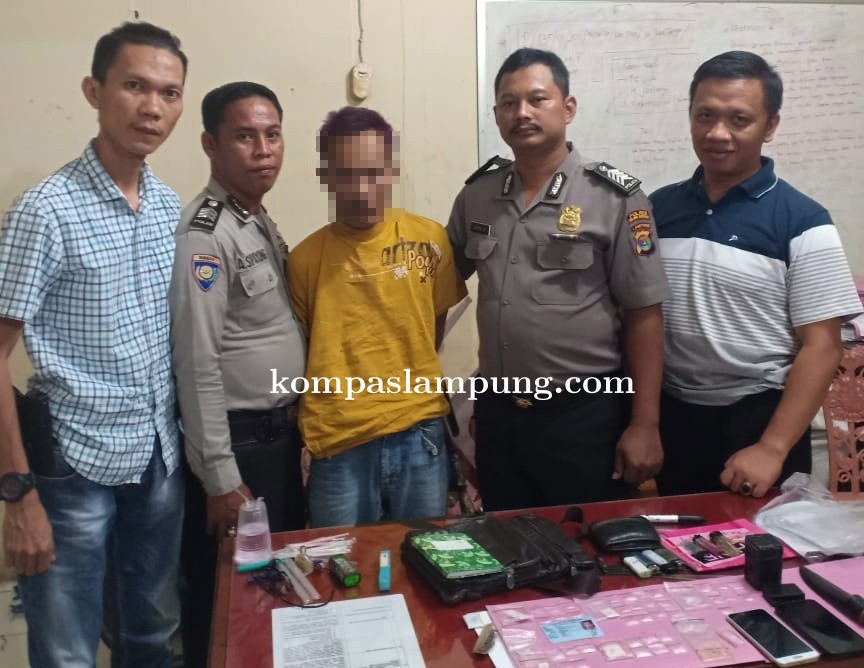 Polisi Tangkap Bandar Narkotika di Tulang Bawang Barat dan Sita 37 Paket Sabu
