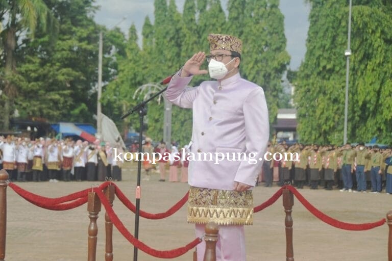 Walikota Pimpin Upacara Peringatan Hari Jadi Kota Metro Ke-85