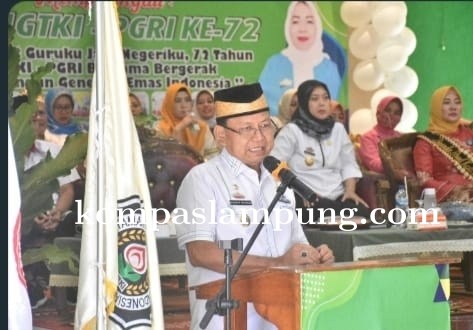 Bupati Lamtim Menghadiri HUT IGTKI PGRI YANG KE - 72  