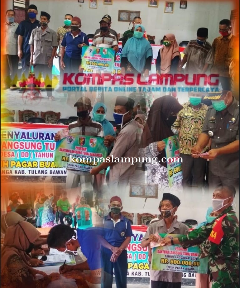 Tiyuh Pagar Buana Kec Way Kenanga Bagikan BLT Ke 42 KK 